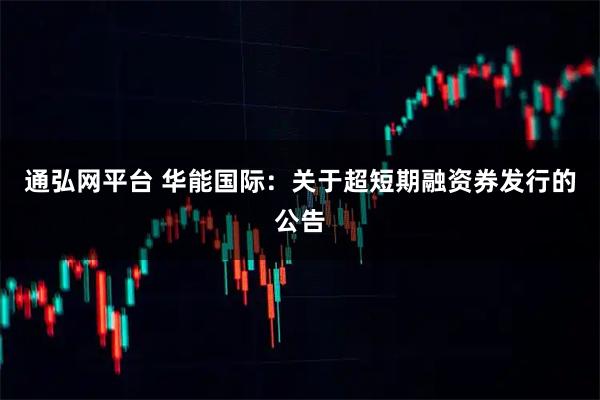 通弘网平台 华能国际：关于超短期融资券发行的公告