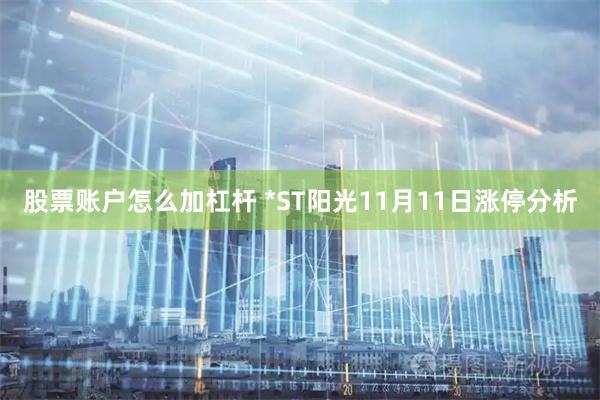 股票账户怎么加杠杆 *ST阳光11月11日涨停分析
